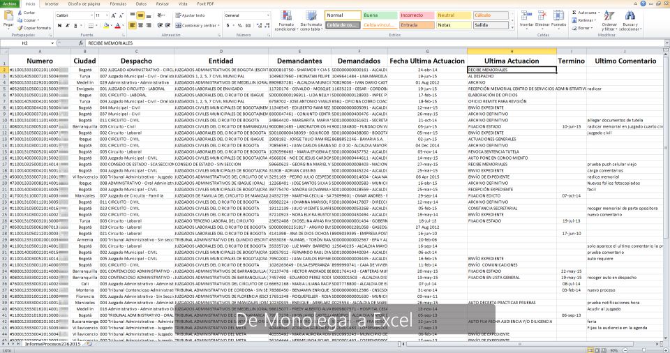 Consulta de procesos judiciales autom tica en la rama judicial